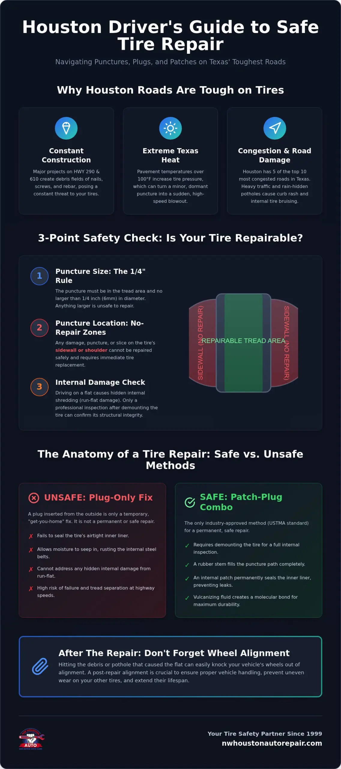 Car Tire Repair in Houston: The Complete 2026 Safety & Repair Guide
